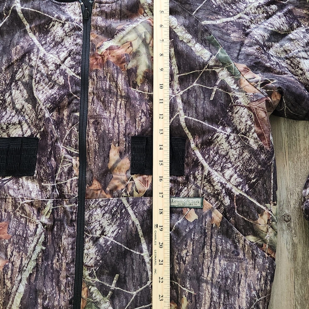 Vintage Lewis and‎ Clark Mossy Oak bomber jacket size XL Reversable - Picture 8 of 8